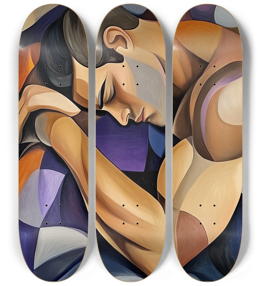 Healing 3 decks custom Skateboard Series 3 Deck Wall Series