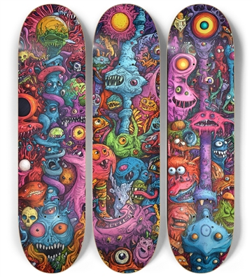 Mindscream 3 deck custom Skateboard Series