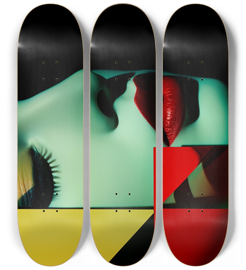 Skateboard Series 3 Deck Wall Series