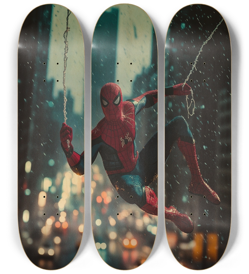 Spiderman Skateboard custom Series 3 Deck Wall Series