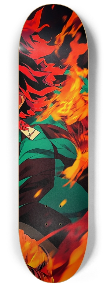 Tanjiro Demon slayer custom Skateboard Series #3 8-1/4 Skateboard Deck