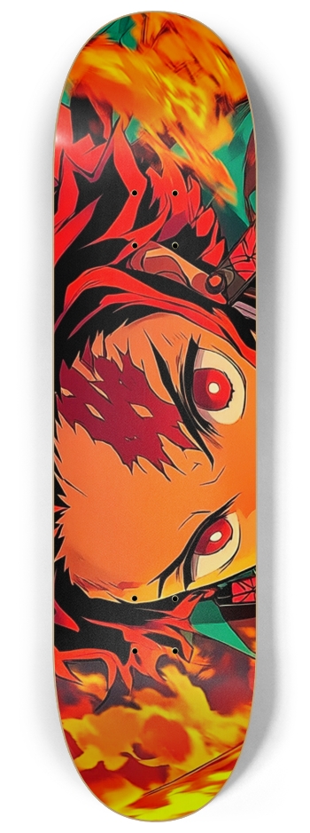 Tanjiro Demon slayer custom Skateboard Series #1 8-1/4 Skateboard Deck