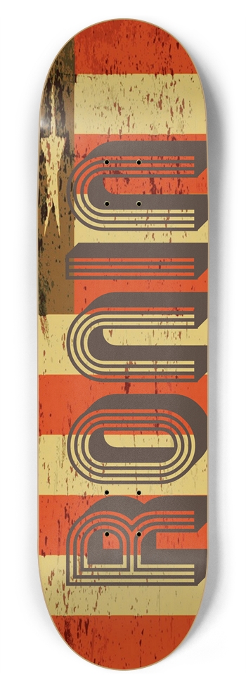 RONIN WORLDWIDE DECKS Liberia Apex Pro Flag 8-3/4 Inch Skateboard