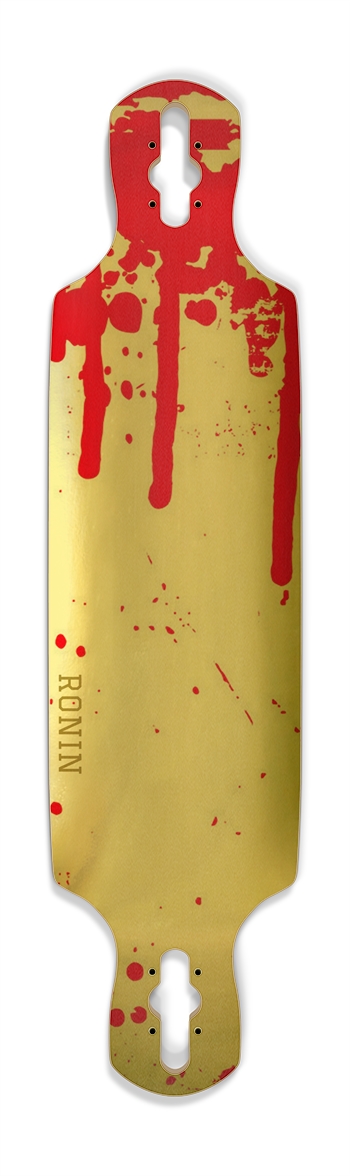 RONIN Bloody Gold Longboard Drop Through Longboard