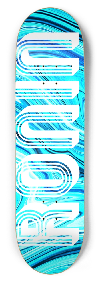 RONIN Arctic Blue Hanzo Deck 8-3/4 Inch Skateboard
