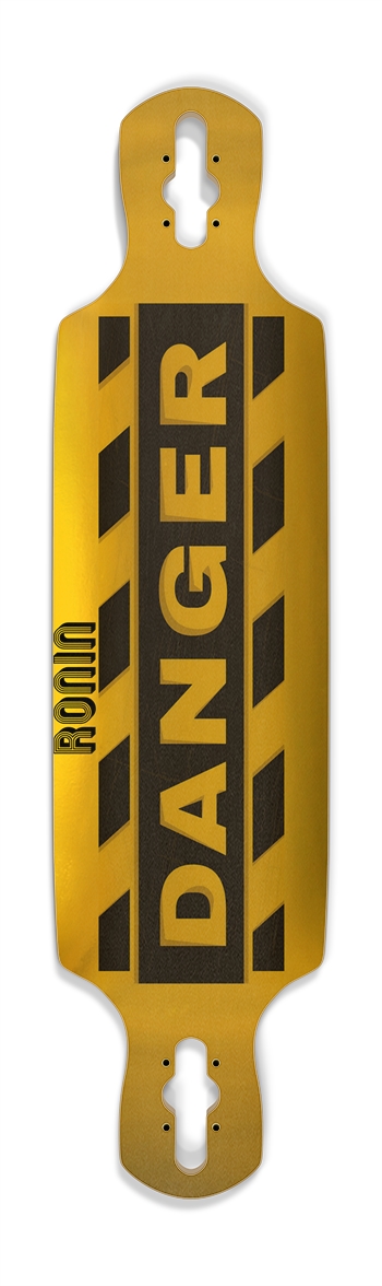 RONIN DANGER GOLD LONGBOARD Drop Through Longboard