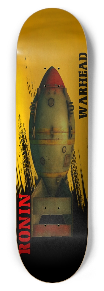RONIN WARHEAD Nuked Out RARE Deck 8-3/4 Inch Skateboard