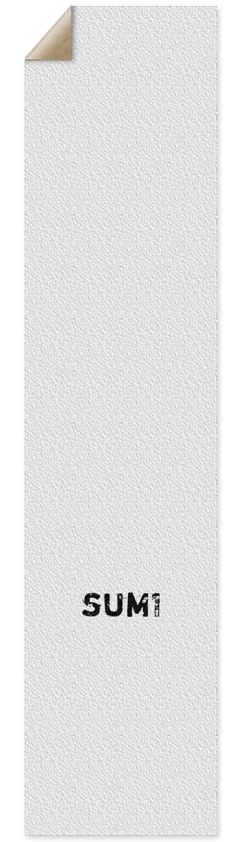 sum1sk8boards logo white griptape  10 x 43 