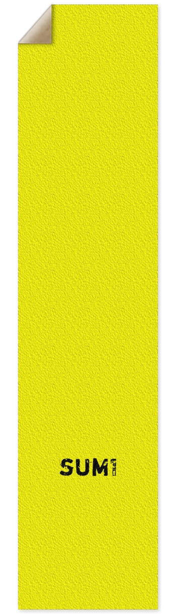 sum1sk8boards logo yellow griptape  10 x 43  