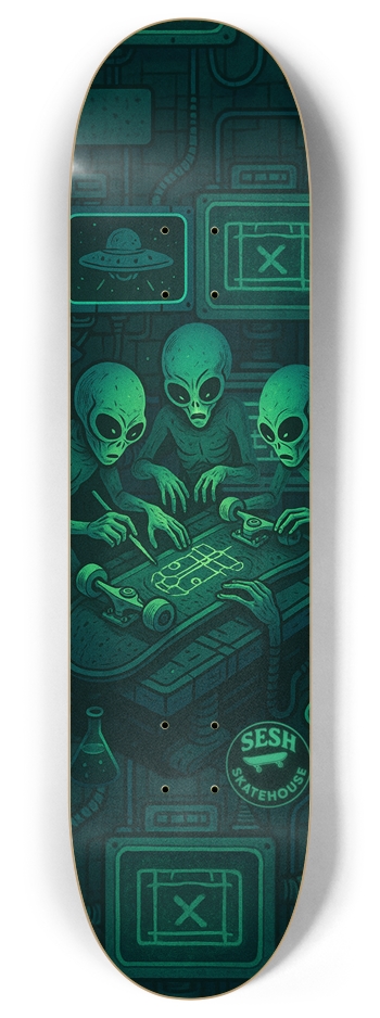 Alien Tech Check 8 Inch Skateboard Deck