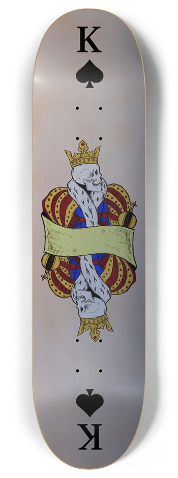 King of Spades Skateboard 8 Inch Skateboard Deck