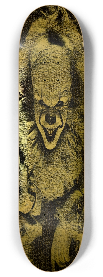 RONIN GOLD PENNYWISE DECK 01 8 Inch Skateboard Deck