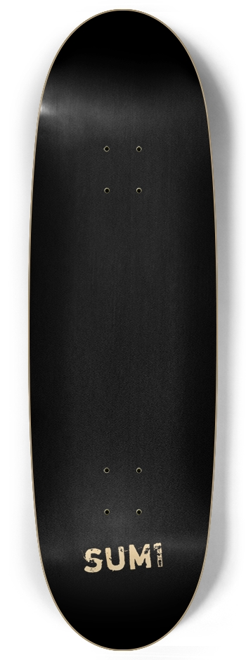 sum1sk8boards blank natural black stained egg shape board 