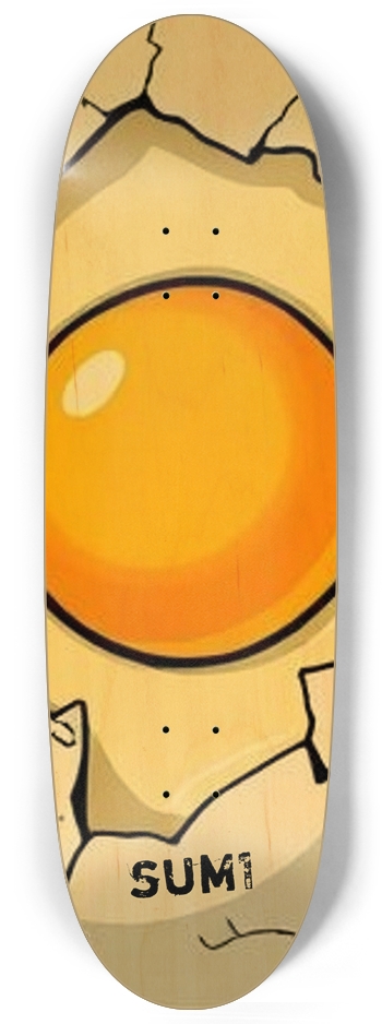 sum1sk8boards egg yolk egg shape board  Egg Shape