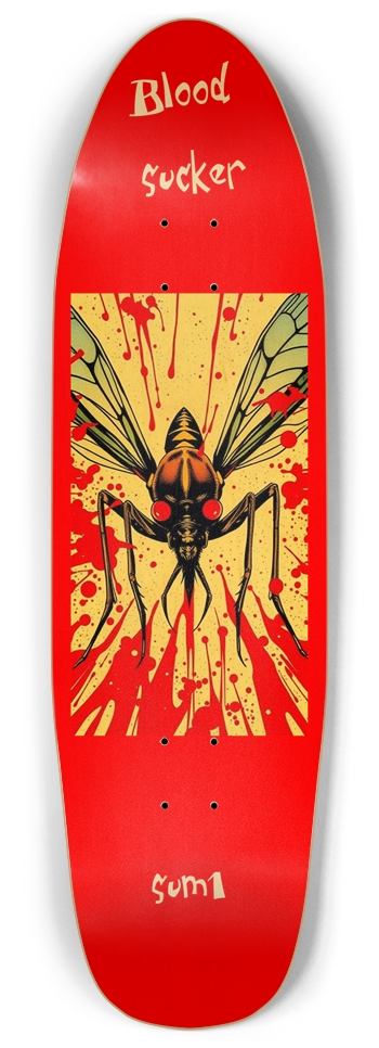 sum1sk8boards blood sucker punk nose pool board  Punk Nose Pool Shape