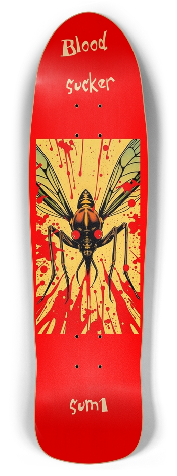 sum1sk8boards blood sucker retro rocket shape board 