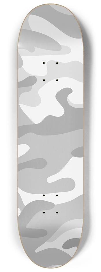Grey Camo Deck 8-1/4 Skateboard Deck