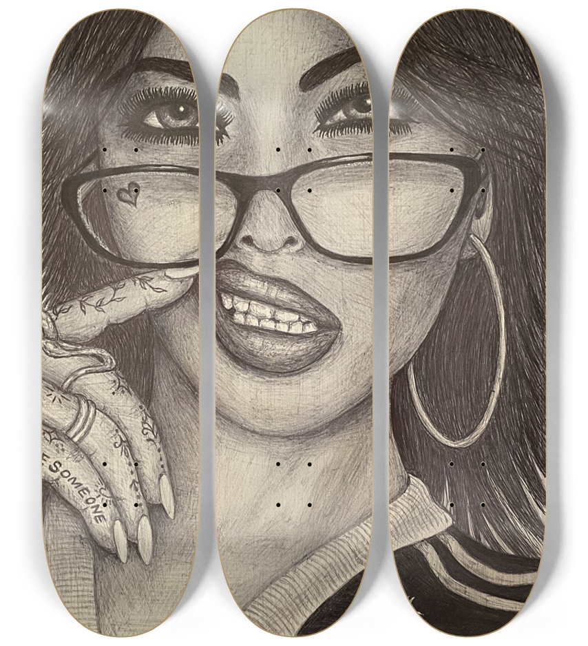 Skateboard Series 3 Deck Wall Series