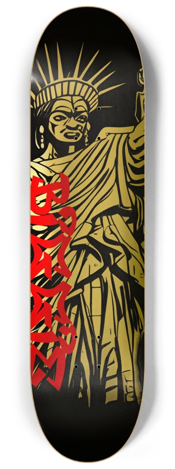 BIGGIE AFRICAN LADY LIBERTY DECK 02 8-1/4 Skateboard Deck