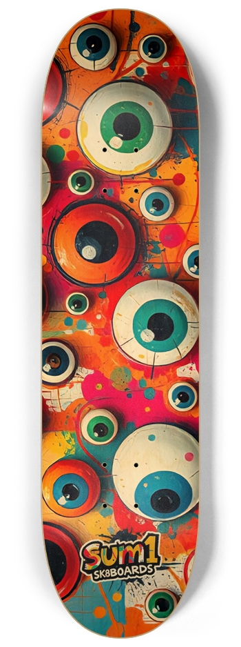 sum1sk8boards eyeballs 8 1/4 board 8-1/4 Skateboard Deck
