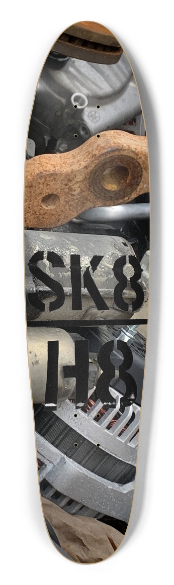 Automotive Leftovers Longboard Shape