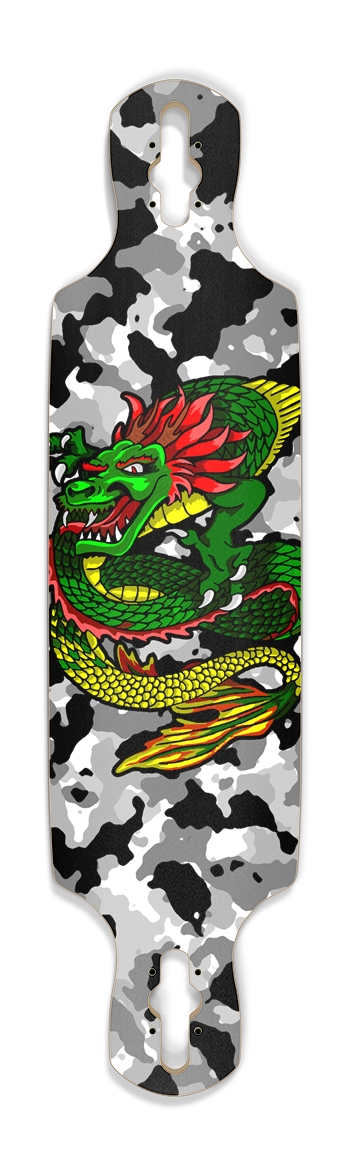 Camo dragon  Drop Through Longboard