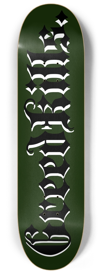 GreedKillGreen 8-1/4 Skateboard Deck