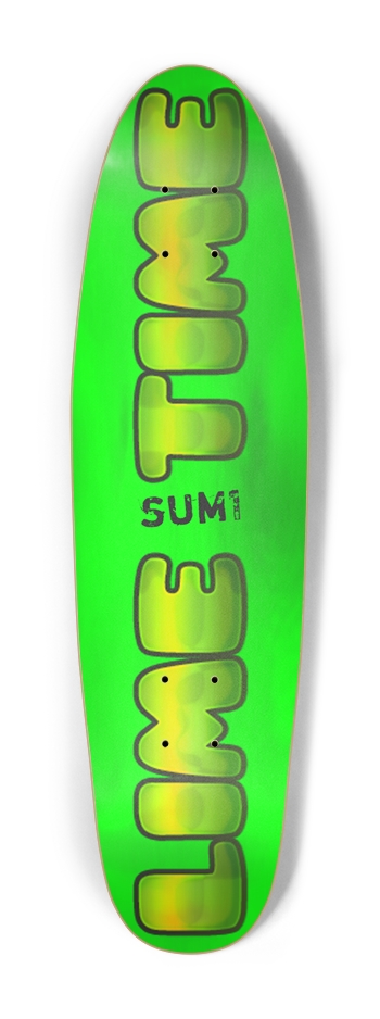 sum1sk8boards lime time ( mini ) punk nose pool board  Cruiser Shape