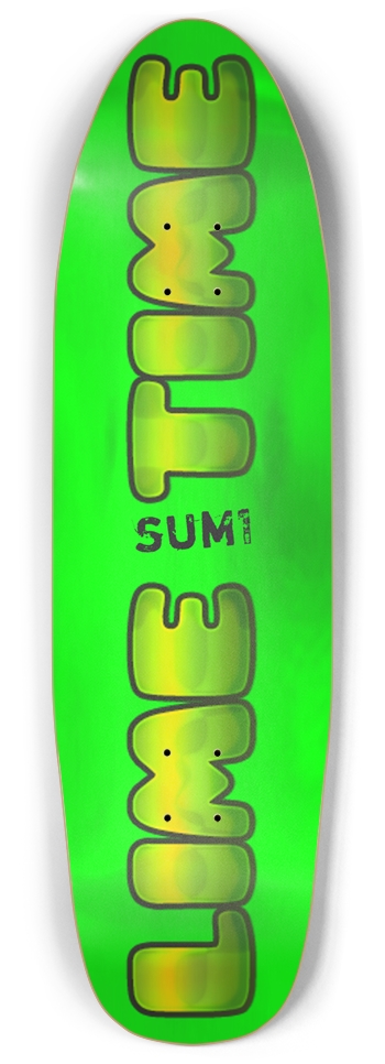 sum1sk8boards lime time punk nose pool board  Punk Nose Pool Shape