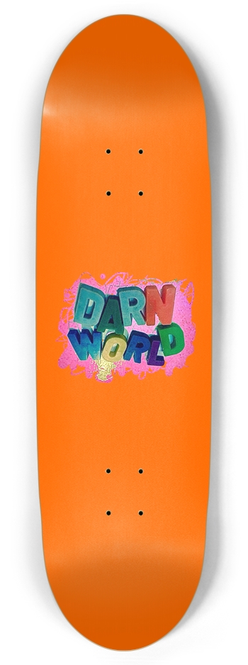 DARN WORLD orange 8.87” Football Shape