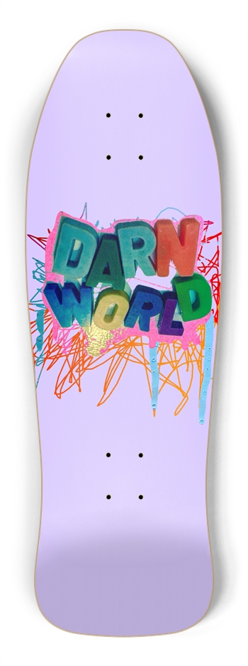 DARN WORLD lite purp 10” Shredder Shape
