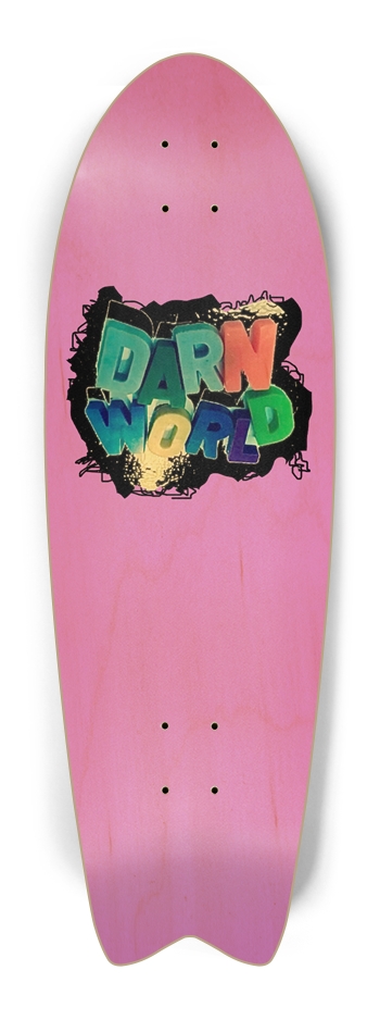 DARN WORLD purp fish 9.5” Fish Tail