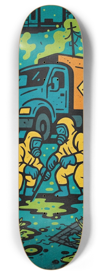 Chemical spill 8 Inch Skateboard Deck