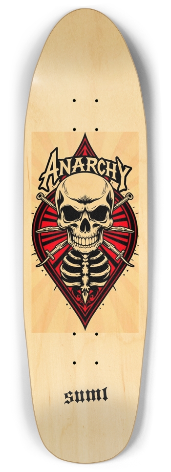 sum1sk8boards anarchy natural punk nose pool board Punk Nose Pool Shape