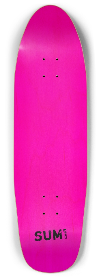 sum1sk8boards blank natural pink stained punk nose pool board Punk Nose Pool Shape