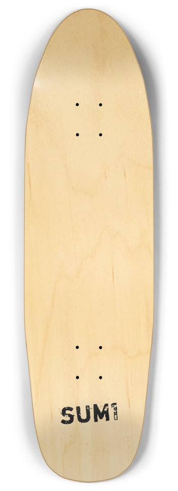 sum1sk8boards blank natural punk nose pool board Punk Nose Pool Shape