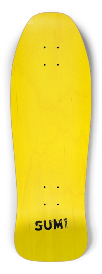 sum1sk8boards blank natural yellow stained old school shredder shape skateboard  Shredder Shape