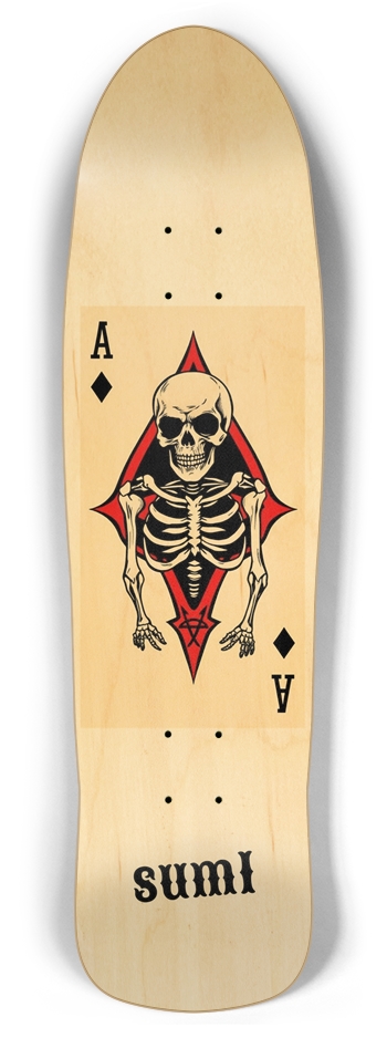 sum1sk8boards natural anarchy ace retro rocket shape board