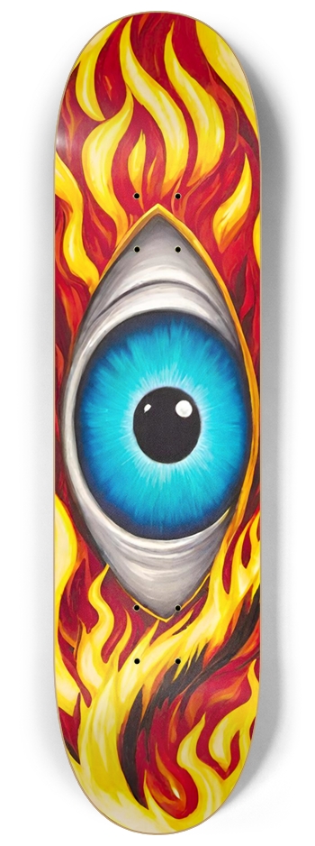 BALZER FLAMING EYE DECK 04 8-1/4 Skateboard Deck