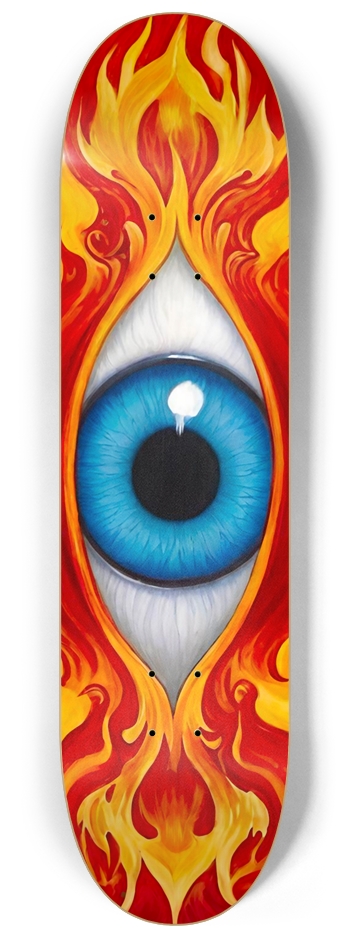 BALZER FLAMING EYE DECK 08 8-1/4 Skateboard Deck
