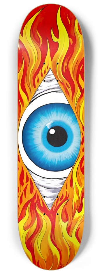 BALZER FLAMING EYE DECK 05 8-1/4 Skateboard Deck