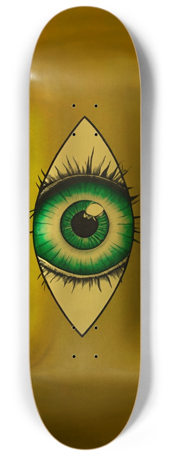 BALZER HULK EYE DECK 01 GOLD FOIL 8-1/4 Skateboard Deck