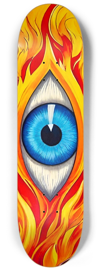 BALZER FLAMING EYE DECK 06 8-1/4 Skateboard Deck