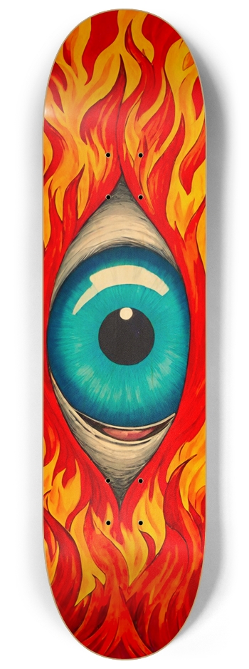BALZER FLAMING EYE DECK 03 8-1/4 Skateboard Deck