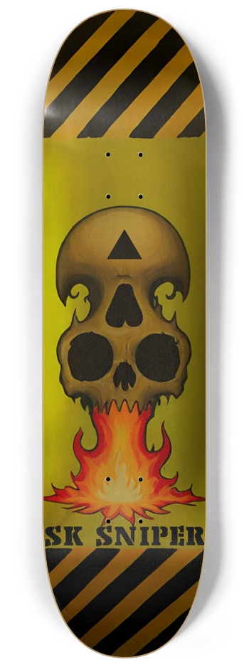 SK SNIPER BURNER BOWL DECK 01 8-1/4 Skateboard Deck