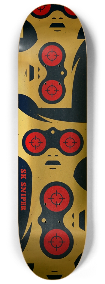 SK SNIPER - GOLD MEDAL DECK 01 8-1/4 Skateboard Deck