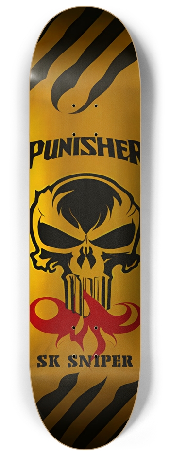 SK SNIPER SKATEBOARDS - PUNISHER DECK 03 8-1/4 Skateboard Deck