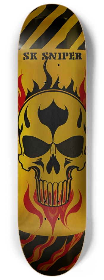SK SNIPER SKATEBOARDS - PUNISHER DECK 01 8-1/4 Skateboard Deck