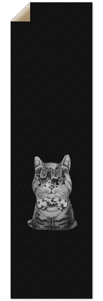 DARN KITTY black noir 10” grip tape 10 x 36 Inch Griptape