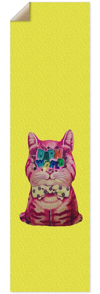 DARN KITTY yellow 10” grip tape